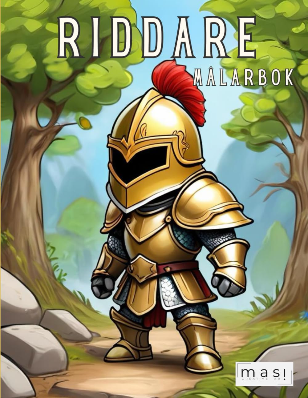 Cover of Riddare Målarbok för Barn